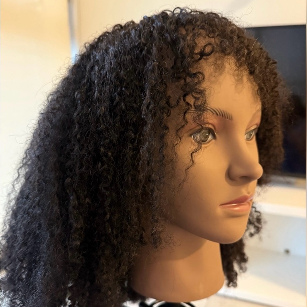 Kinky curly black human hair